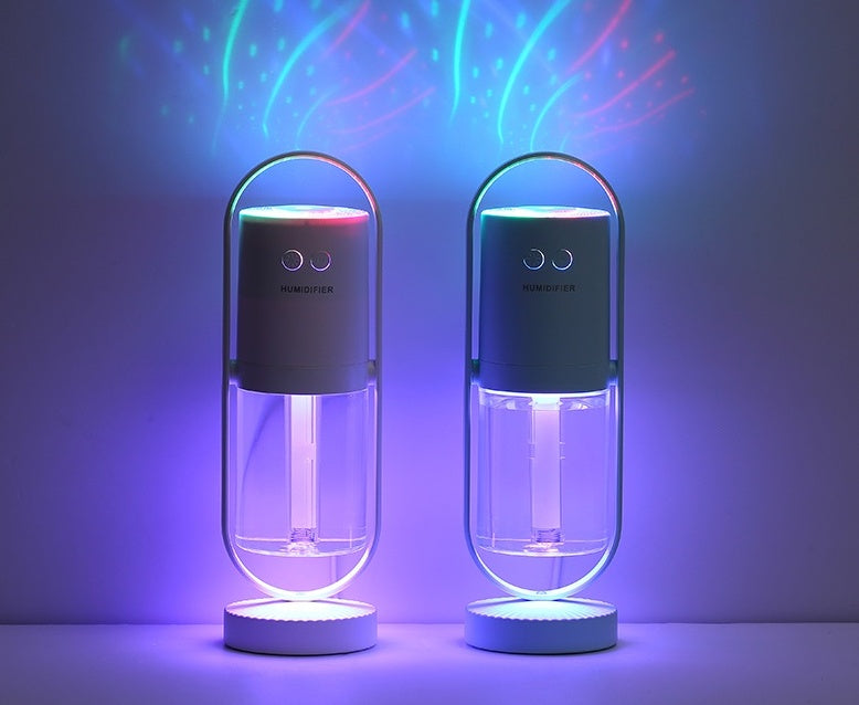 Magic Shadow USB Air Humidifier for Home with Projection Night Lights Ultrasonic Car Mist Maker Mini Office Air Purifier